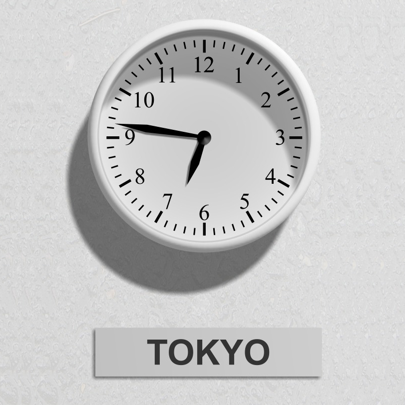 1 1 wall clock 13 tokyo